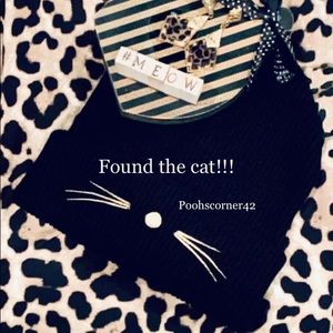 Black beanie with leopard ears